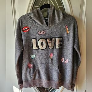 Miss Chevious Size Large grey hoodie Size Large